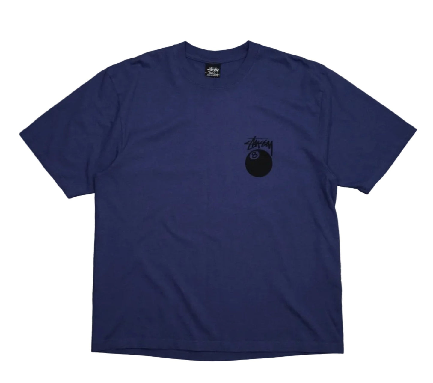 Stussy 8 Ball Pigment Dyed Indigo T-Shirt - Stussy - SecondPlace