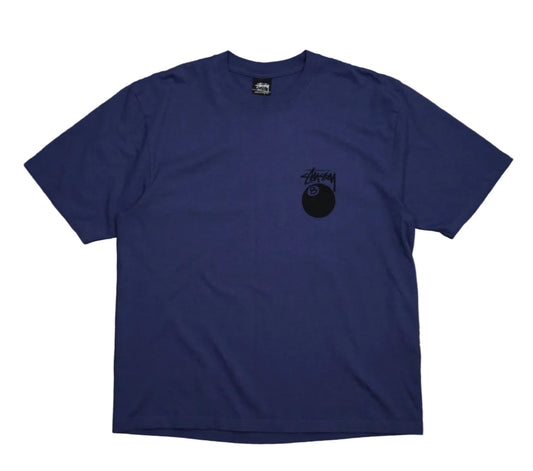 Stussy 8 Ball Pigment Dyed Indigo T-Shirt - Stussy - SecondPlace