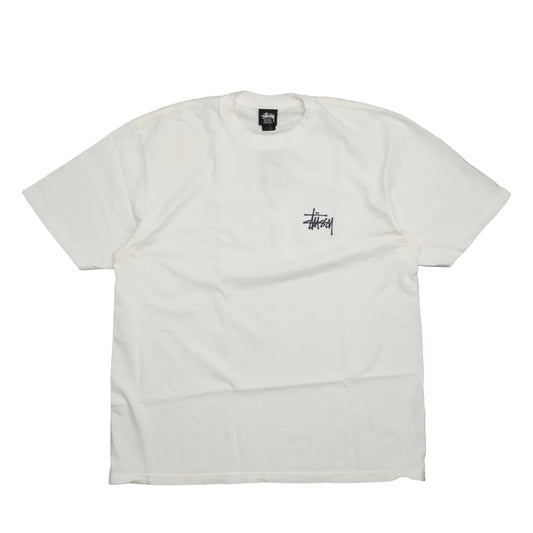 Brand new Stussy Built In USA Natural White T-Shirt 1905059 in Natural white, front view