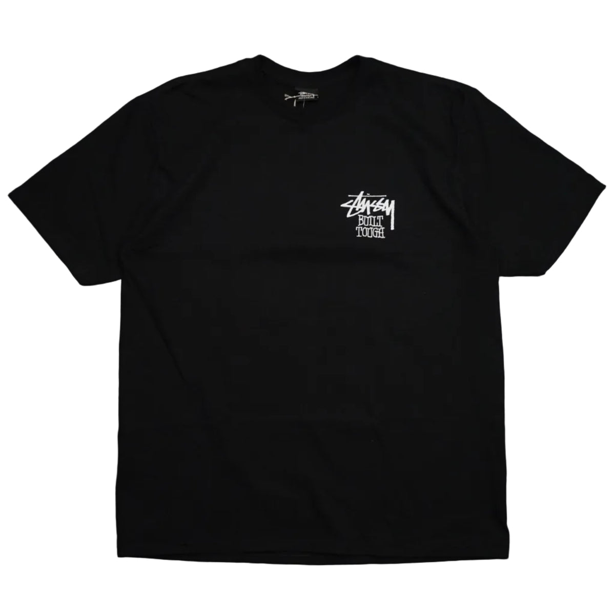 Brand new Stussy Built Tough Black T-Shirt 1904893, front view