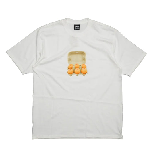 Brand new Stussy Cartoon White T-Shirt 1905148 in white, front view