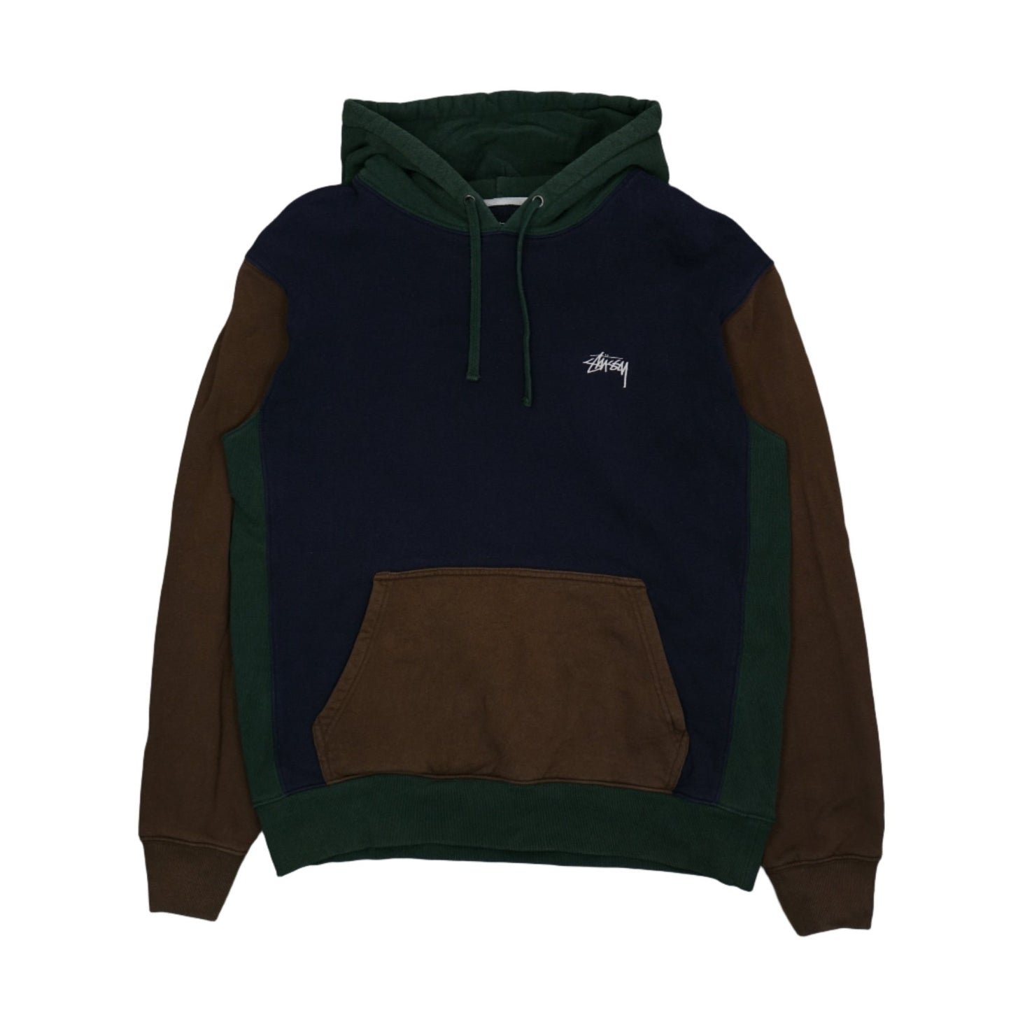 Stussy Color Block Brown/Green/Blue Hoodie - Stussy - SecondPlace