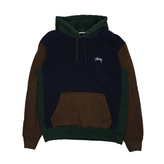 Stussy Color Block Brown/Green/Blue Hoodie - Stussy - SecondPlace