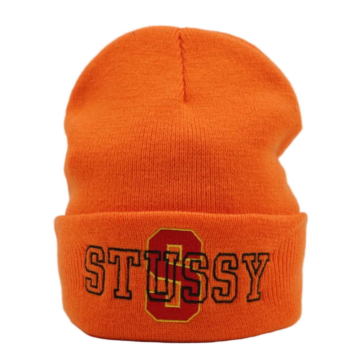 Stussy Cuff Varsity S Orange Beanie - Stussy - SecondPlace