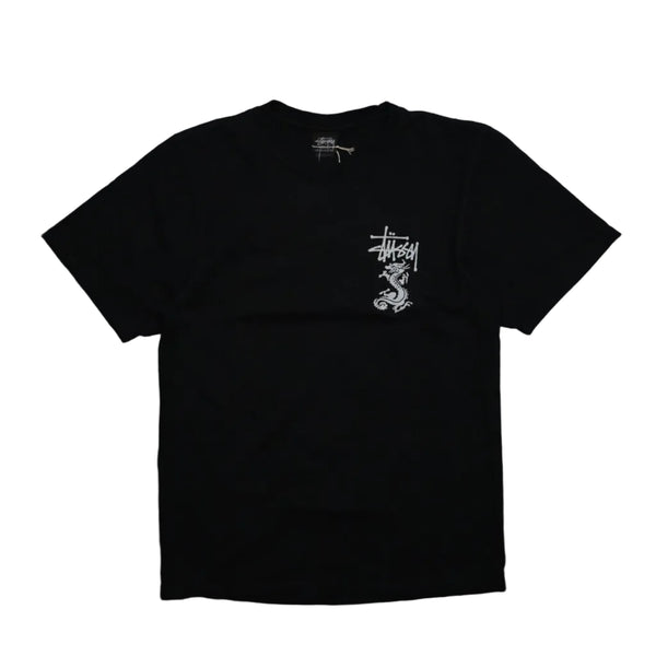 Stussy Double Dragon Black Dyed T-Shirt