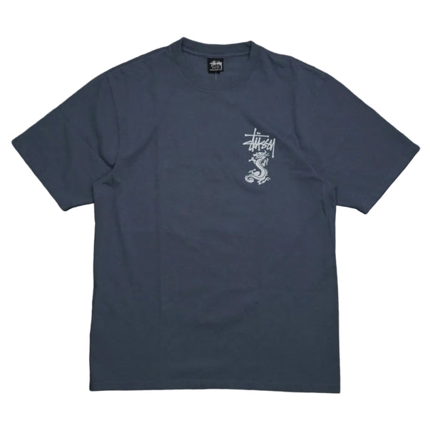 Stussy Double Dragon Navy Blue T-Shirt