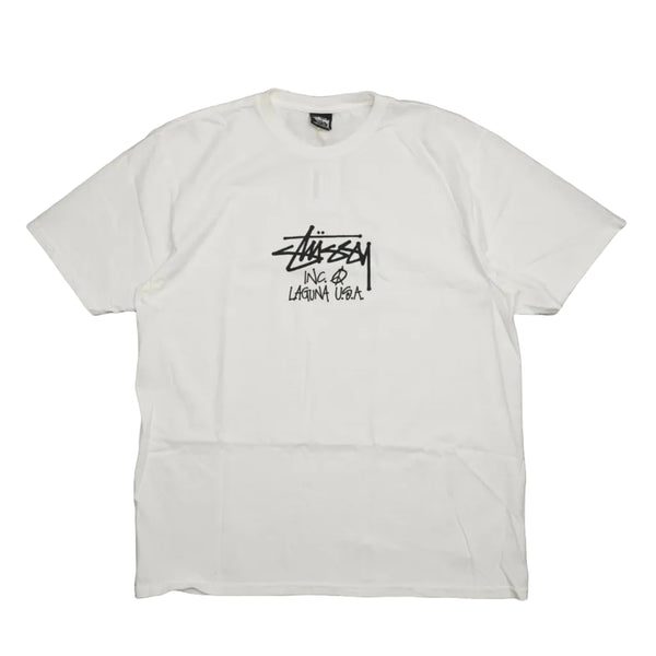 Stussy Laquna USA Natural White Dyed T-Shirt