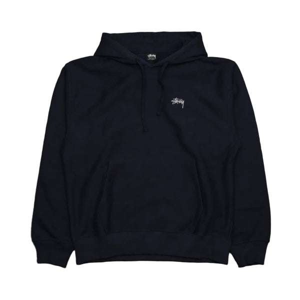 Stussy Mini Stock Logo Navy Blue Hoodie