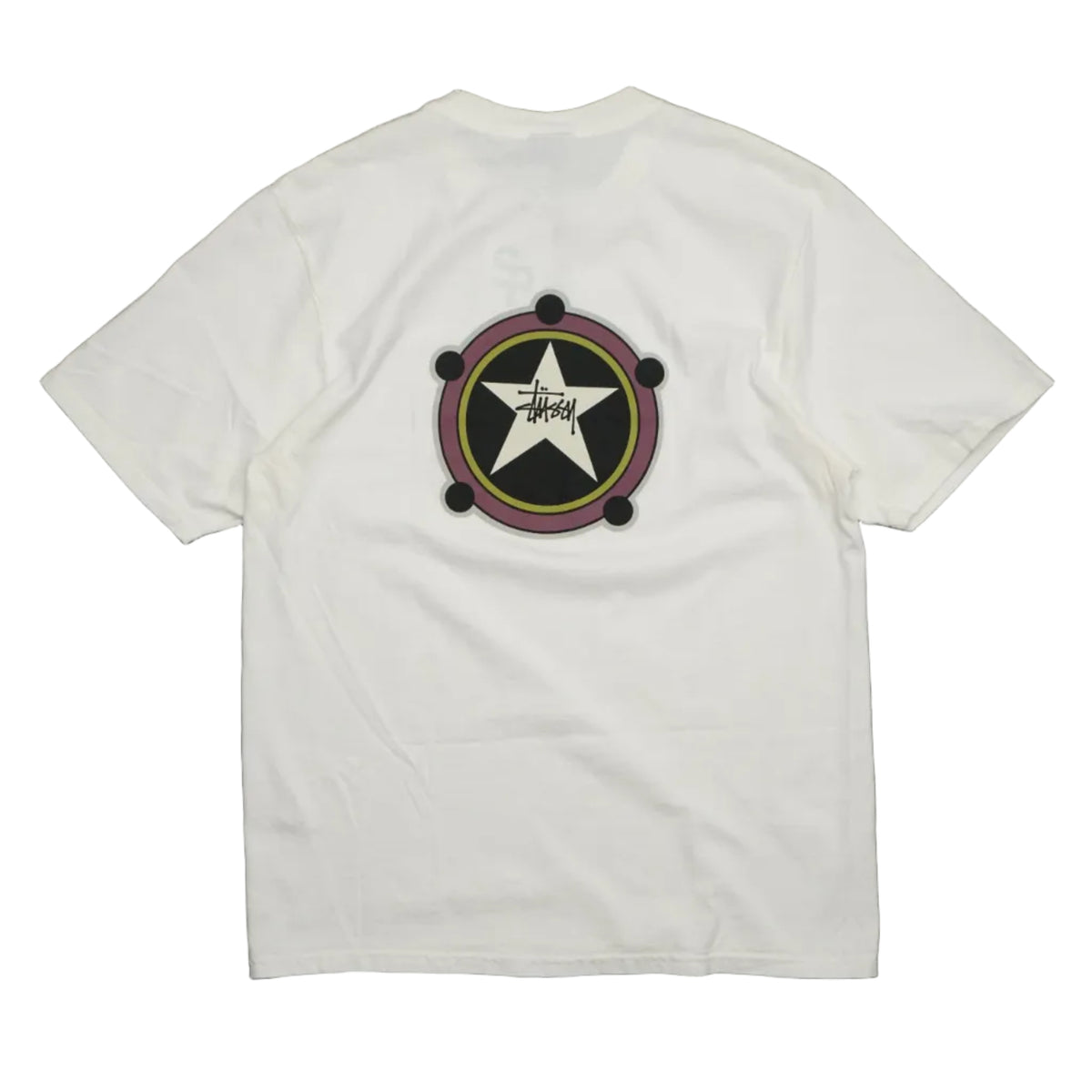 Brand new Stussy Ranger Pig Natural White Dyed Dyed T-Shirt, back view