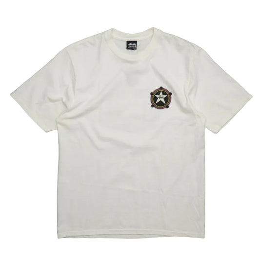 Brand new Stussy Ranger Pig Natural White Dyed Dyed T-Shirt 1905157 in pigment-dyed Natural white, front view