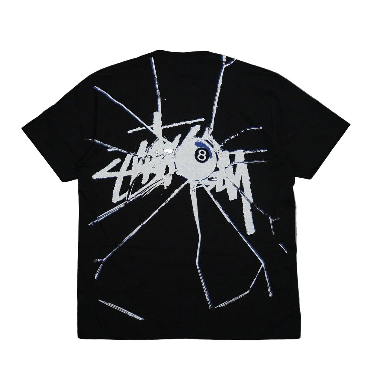 Brand new Stussy Shattered Black T-Shirt, back view