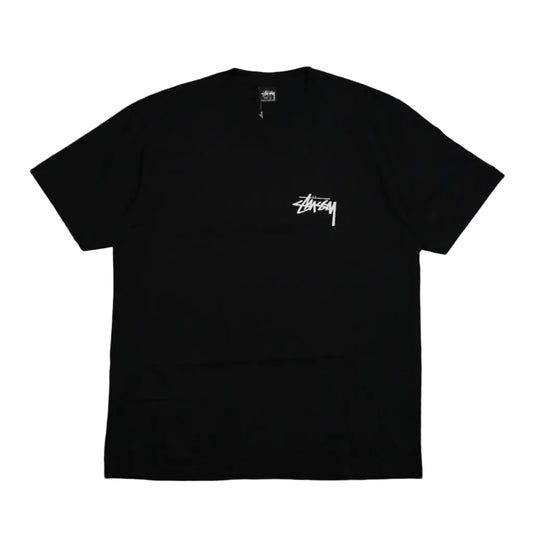Brand new Stussy Shattered Black T-Shirt 1904959 in black, front view