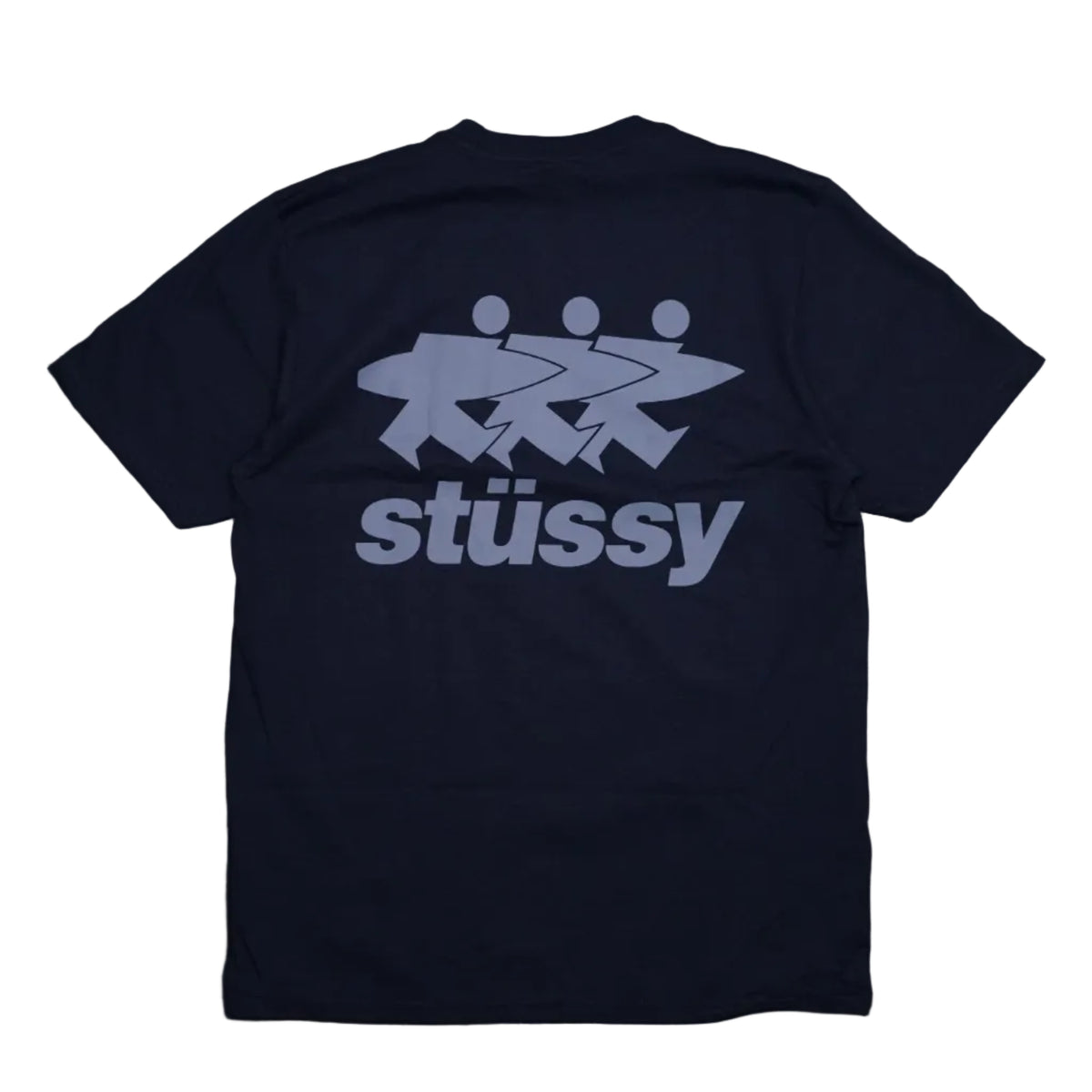 Brand new Stussy Surfwalk Navy Blue T-Shirt, back view