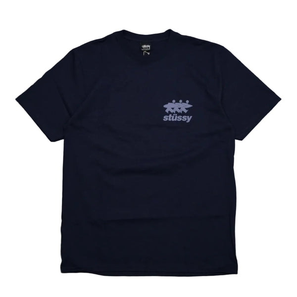 Stussy Surfwalk Navy Blue T-Shirt