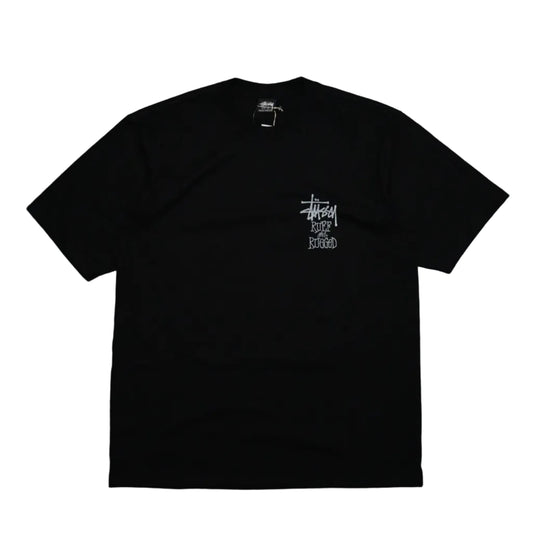 Brand new Stussy Well Suited Black T-Shirt 1905081 in black, front view