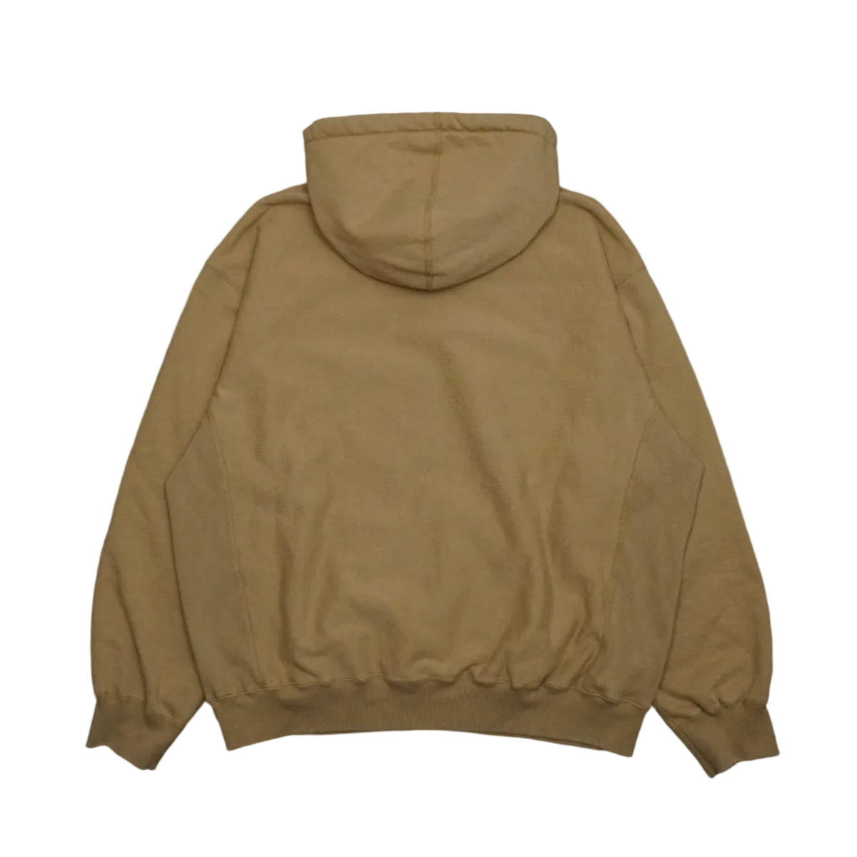 Brand new Supreme Arabic Logo hoodie in light brown, plain back view