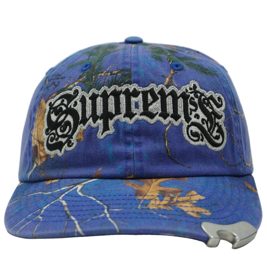 Supreme Bottle Opener 6-Panel Blue Camouflage Hat - Supreme - SecondPlace
