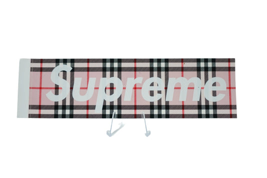 Supreme Burberry Box Logo Sticker - Supreme - SecondPlace
