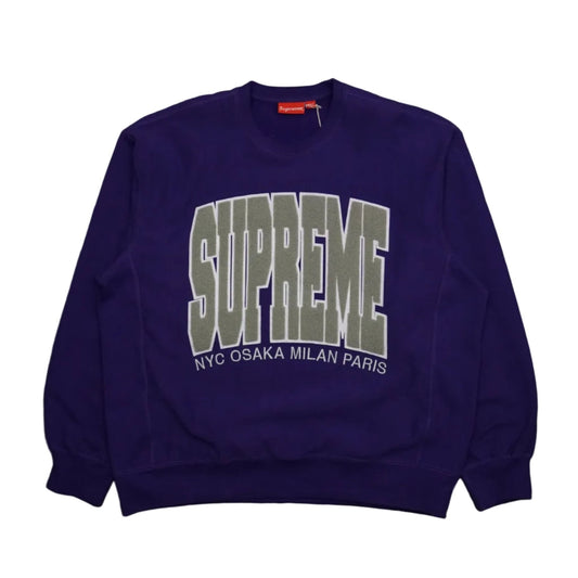 Supreme Cities Arc Purple Crewneck - Supreme - SecondPlace