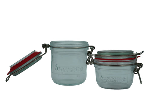 Supreme Clear Jars (Set of 2) - Supreme - SecondPlace