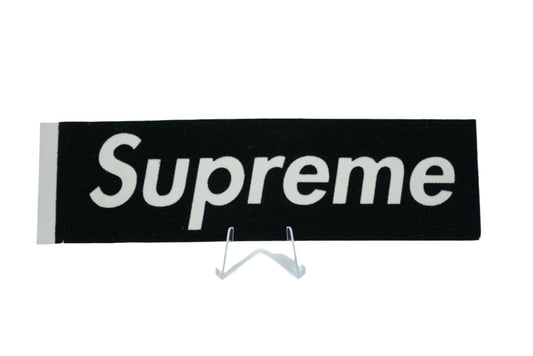 Supreme Felt Velour Box Logo Black Sticker - Supreme - SecondPlace