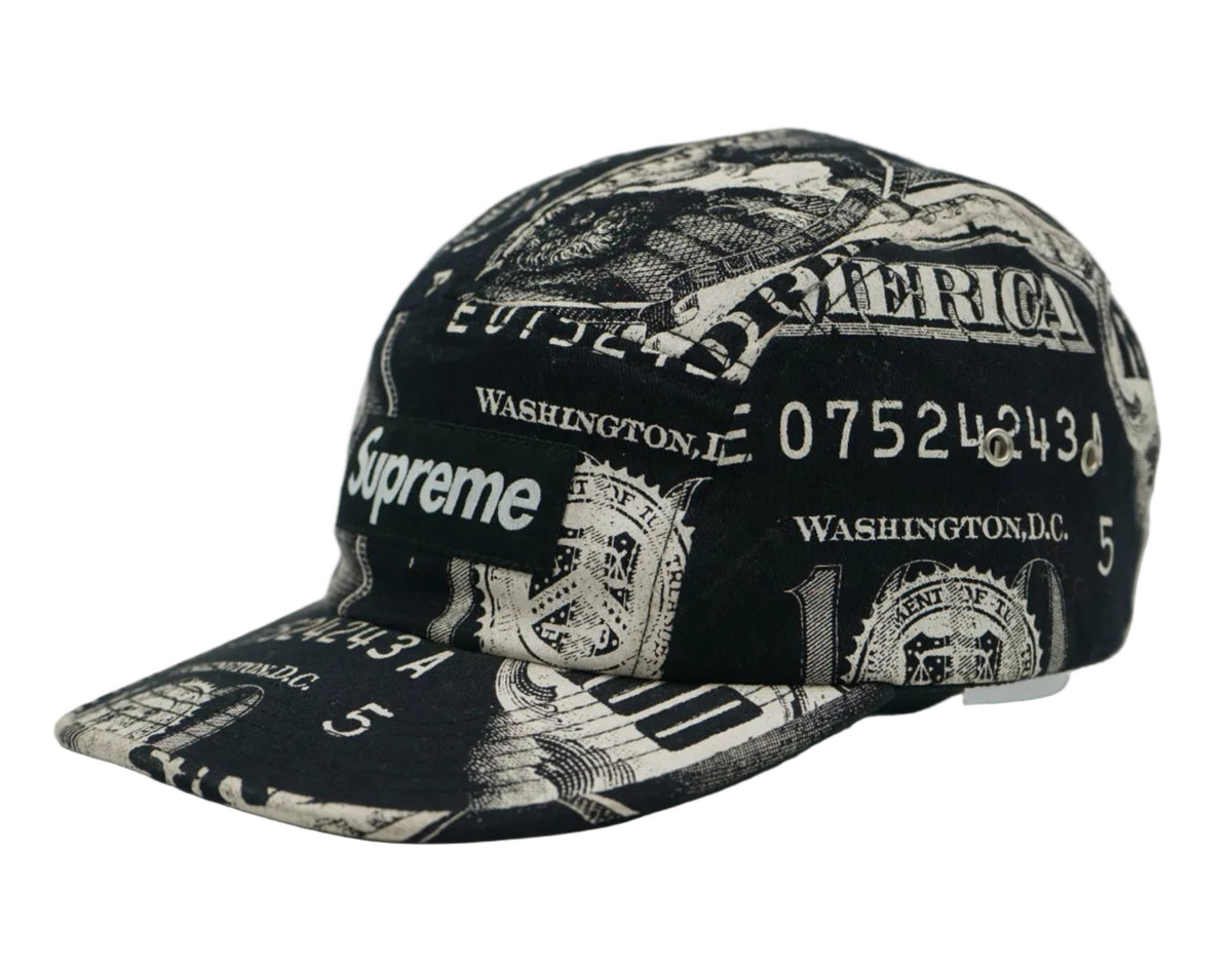 Supreme Franklin FW13 Money Black White Camp Cap - Supreme - SecondPlace