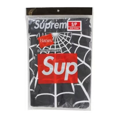 Supreme Hanes Spider-Man Boxer Briefs (2 Pack) Black - Supreme - SecondPlace