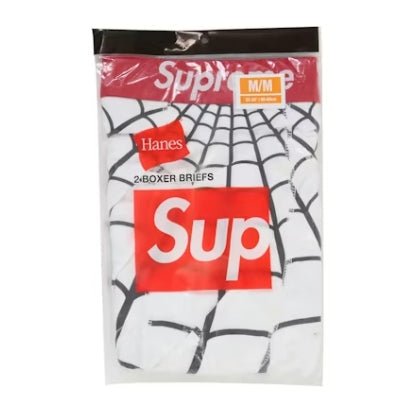 Supreme Hanes Spider-Man Boxer Briefs (2 Pack) White - Supreme - SecondPlace