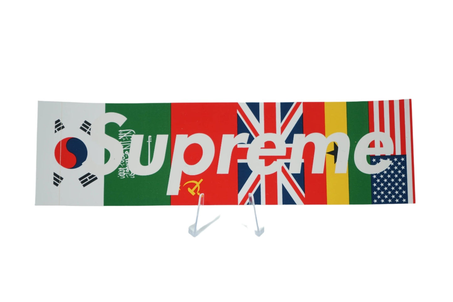 Supreme International Flags FW13 Box Logo Sticker - Supreme - SecondPlace