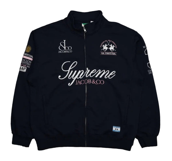 Supreme La Martina Zip Up Sweatshirt Navy