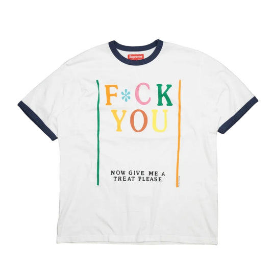 Supreme Mike Kelley Ringer White T-Shirt - Supreme - SecondPlace