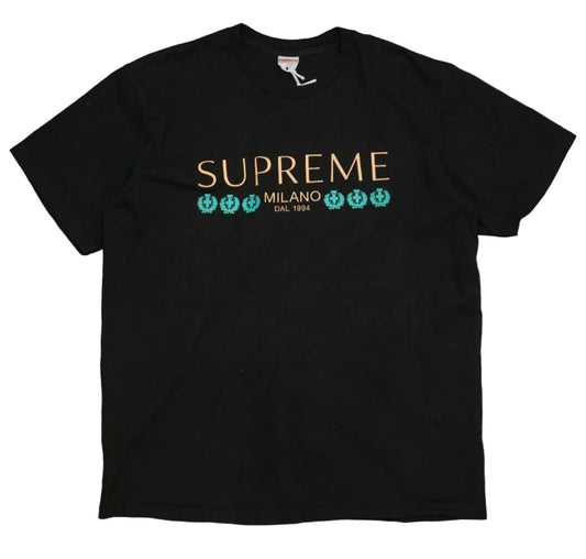 Supreme Milano Black T-Shirt - Supreme - SecondPlace