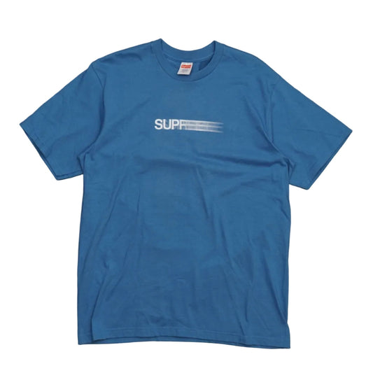 Supreme Motion Logo Faded Blue T-Shirt - Supreme - SecondPlace