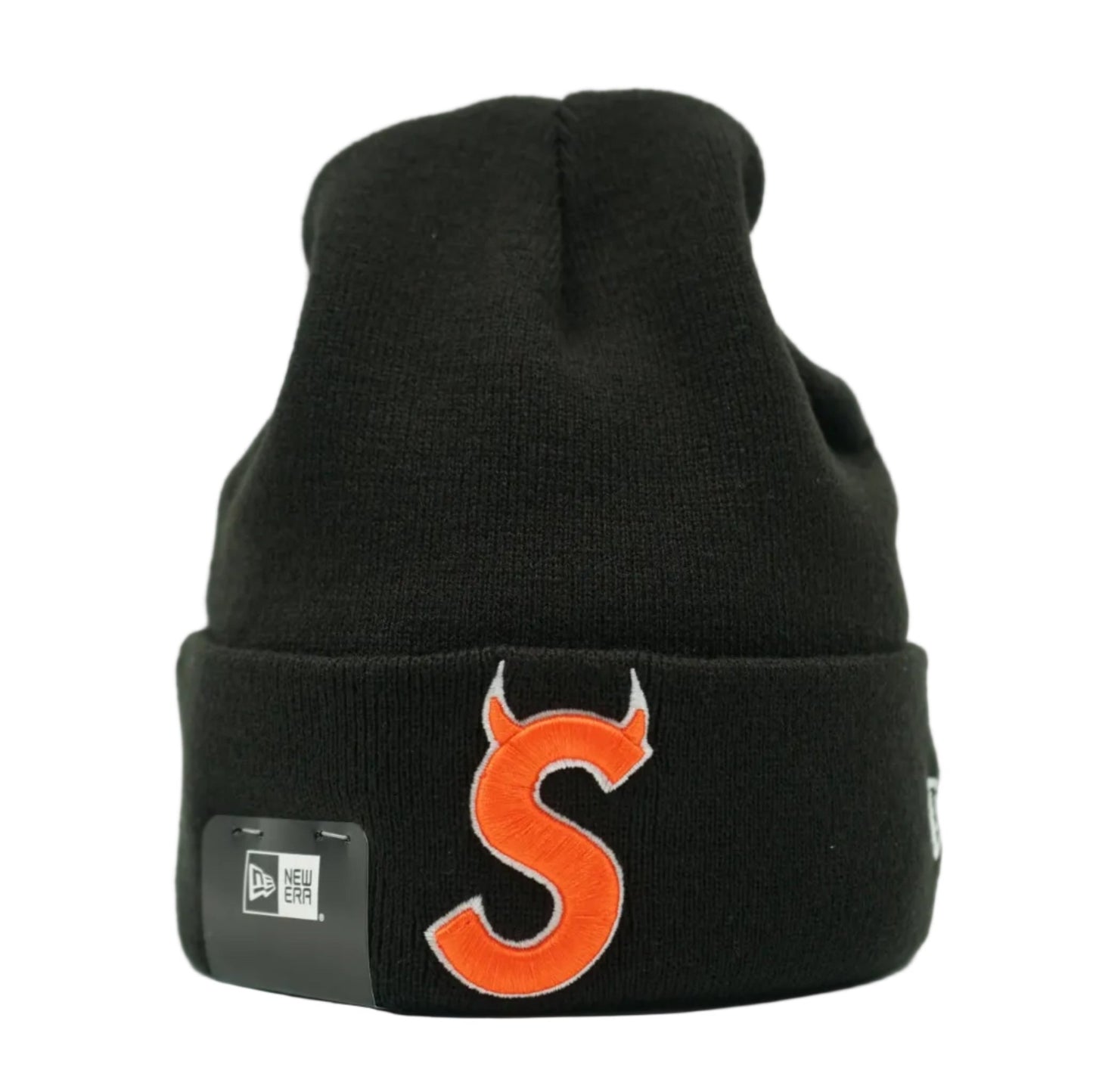 Supreme New Era Devil S Logo Black Beanie - Supreme - SecondPlace