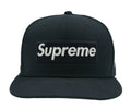 Supreme x New Era Grinch Box Logo Navy Blue Fitted Cap