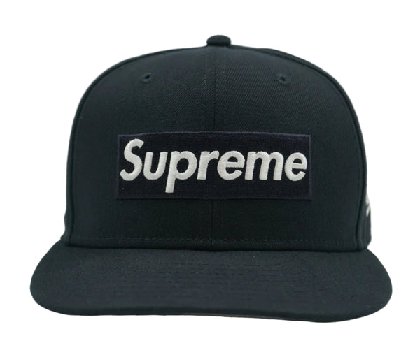 Supreme x New Era Grinch Box Logo Navy Blue Fitted Cap
