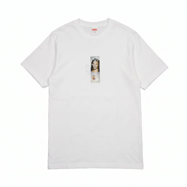 Supreme Prayer Card Box Logo White T-Shirt