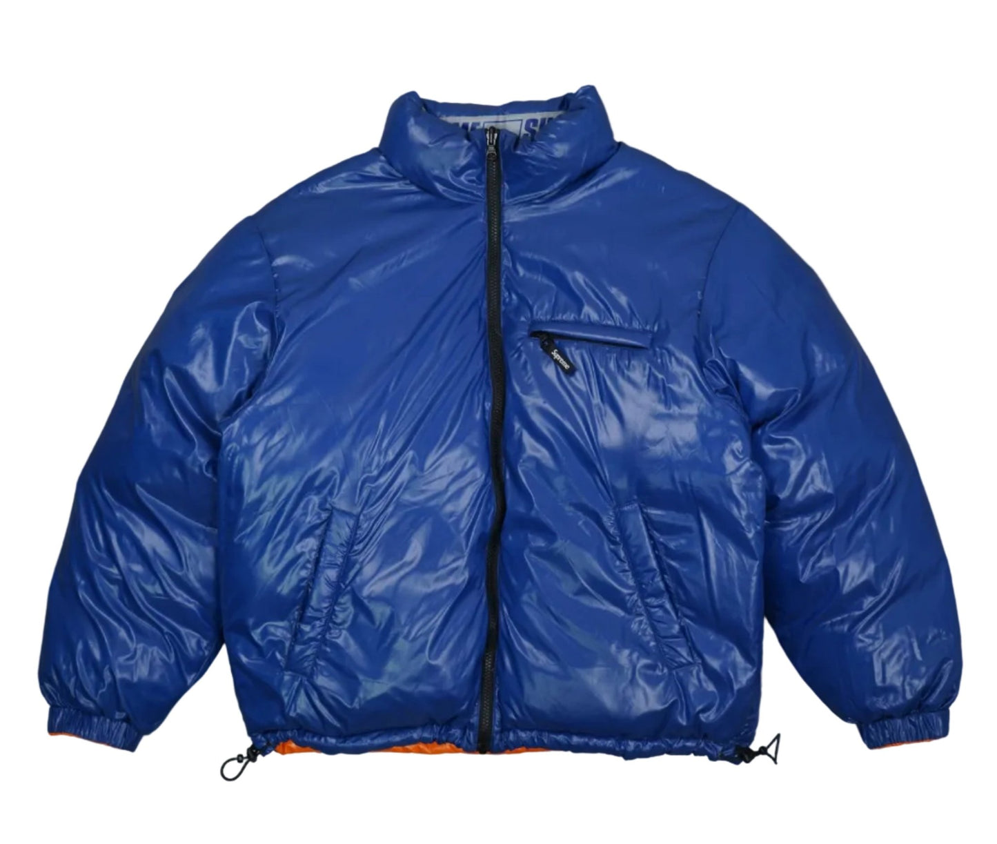 Supreme Shiny Reversible Blue/Orange Puffer Jacket - Supreme - SecondPlace