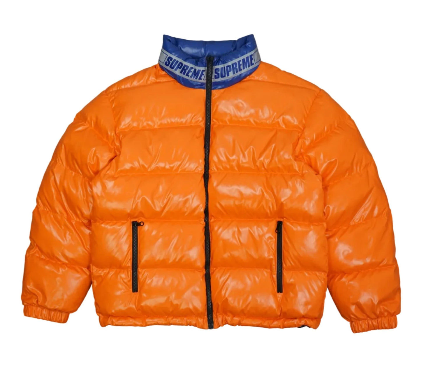Supreme Shiny Reversible Blue/Orange Puffer Jacket - Supreme - SecondPlace