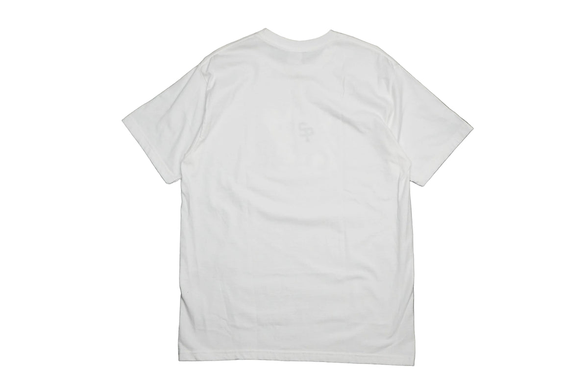 Brand new Supreme Spider-Man White T-Shirt in heavyweight cotton, back view