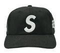 Supreme World Famous S Logo 6-Panel Black Hat