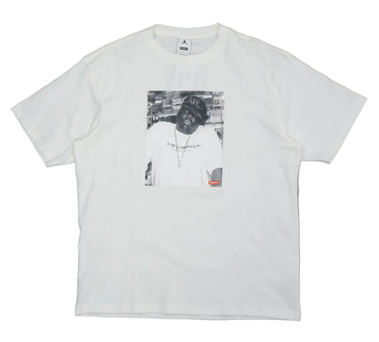 Supreme x Jordan Biggie Black White T-Shirt - Supreme - SecondPlace