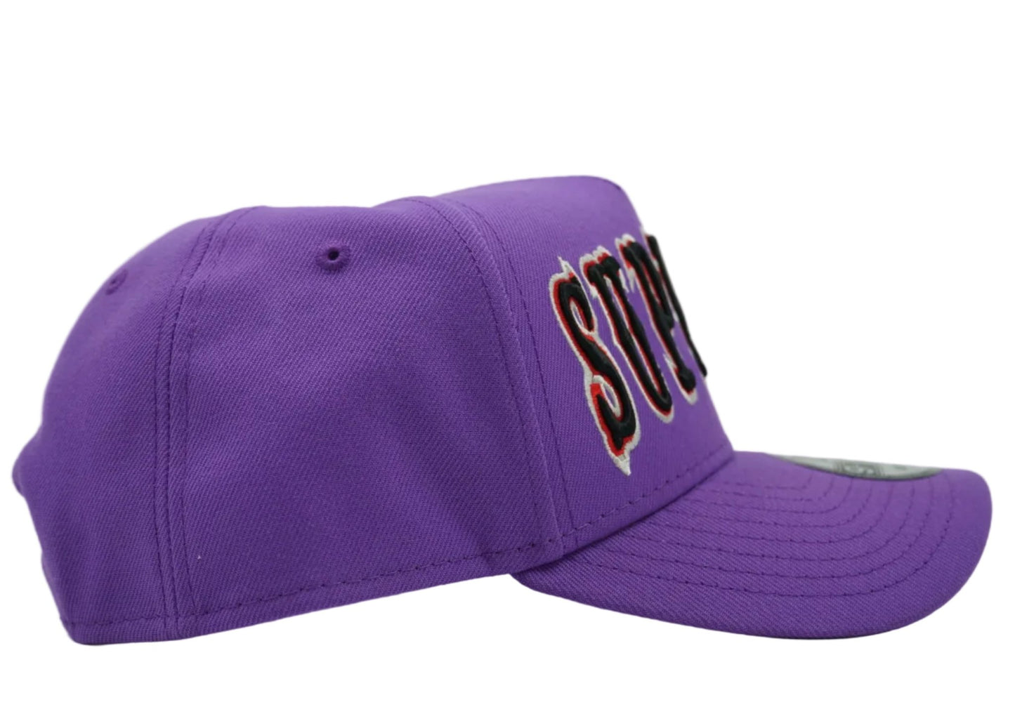Supreme x New Era Gothic Purple Outline Cap - Supreme - SecondPlace