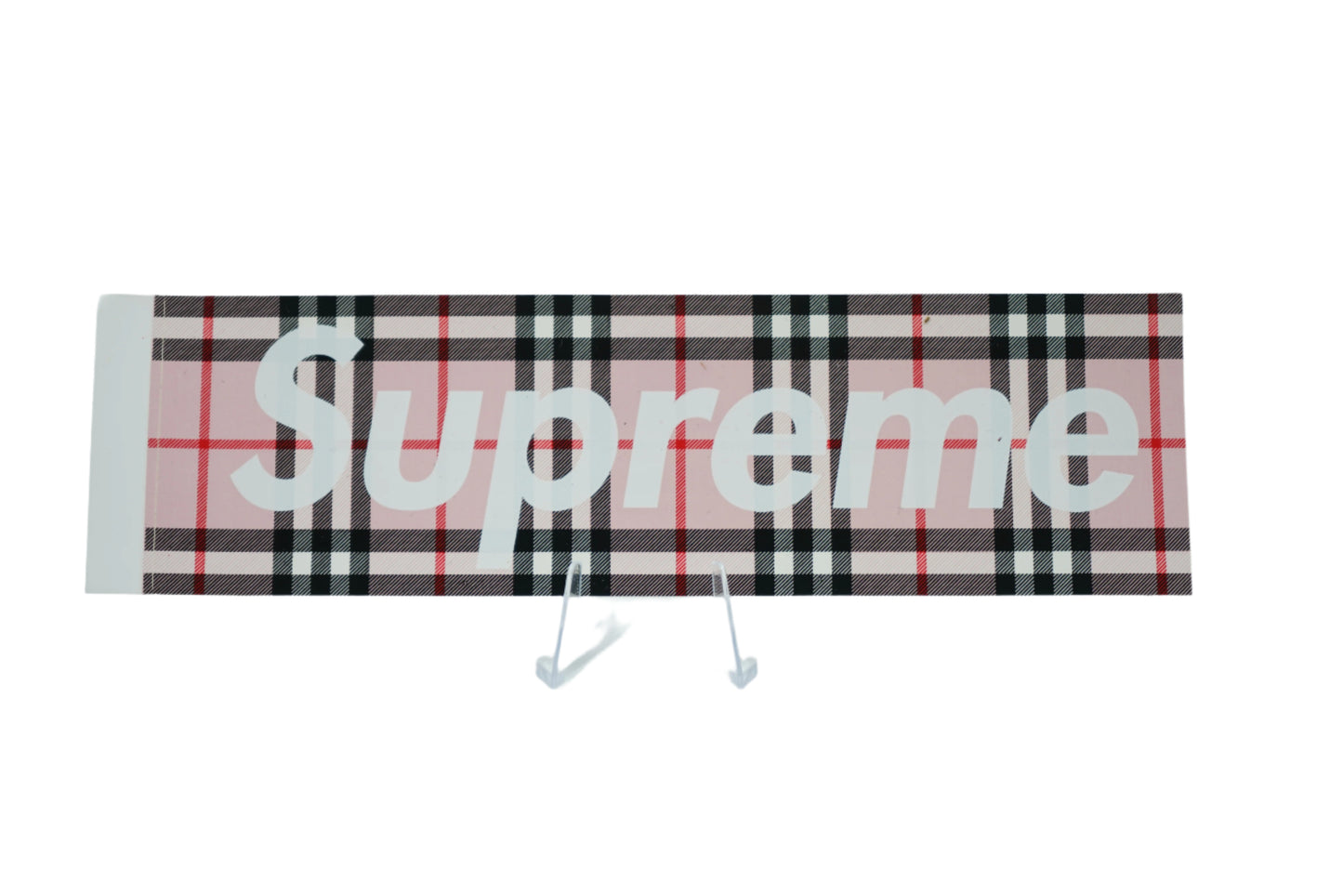 Supreme Burberry Box Logo Sticker