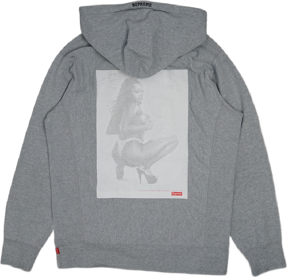 Supreme Girl Backprint Grey Hoodie 2017