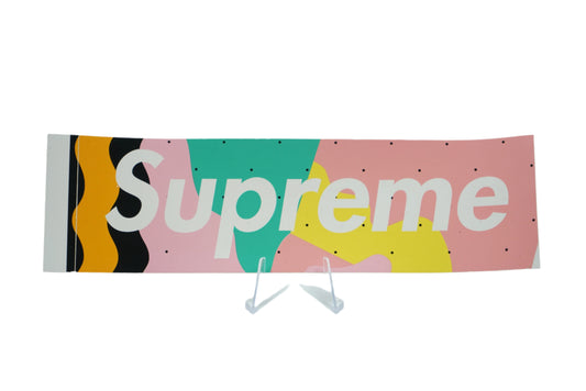 Supreme Mendini Boxlogo Vinyl Decal Pink Multi Sticker