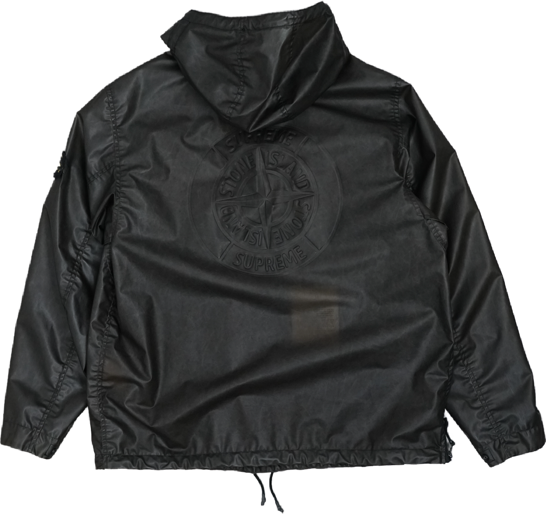 Stone Island x Supreme Poly Cover Black Jacket