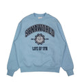 Syna World Collage Logo Light Blue Crewneck
