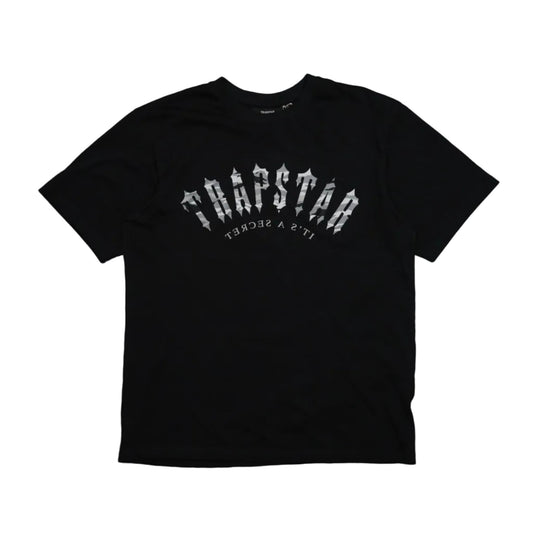 Trapstar Camo Logo Grey Its a Secret Black T-Shirt - Trapstar - SecondPlace