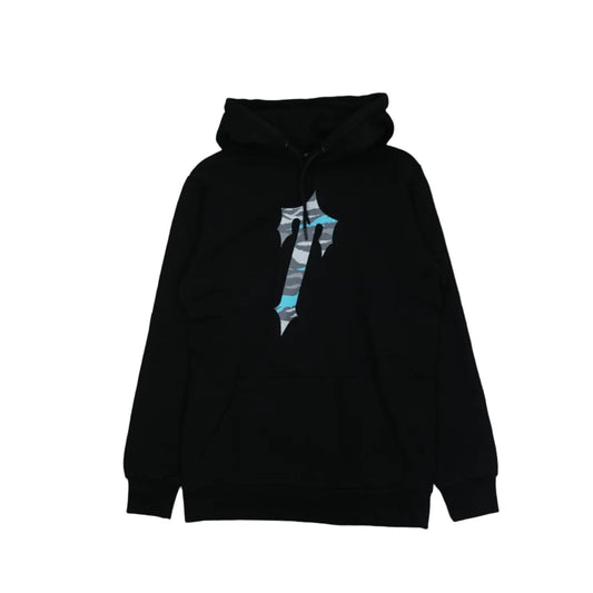 Trapstar Camo T Logo Black Hoodie - Trapstar - SecondPlace